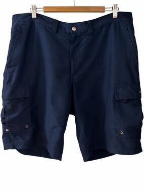 Men's Navy Cargo Shorts - Classic Utility Style